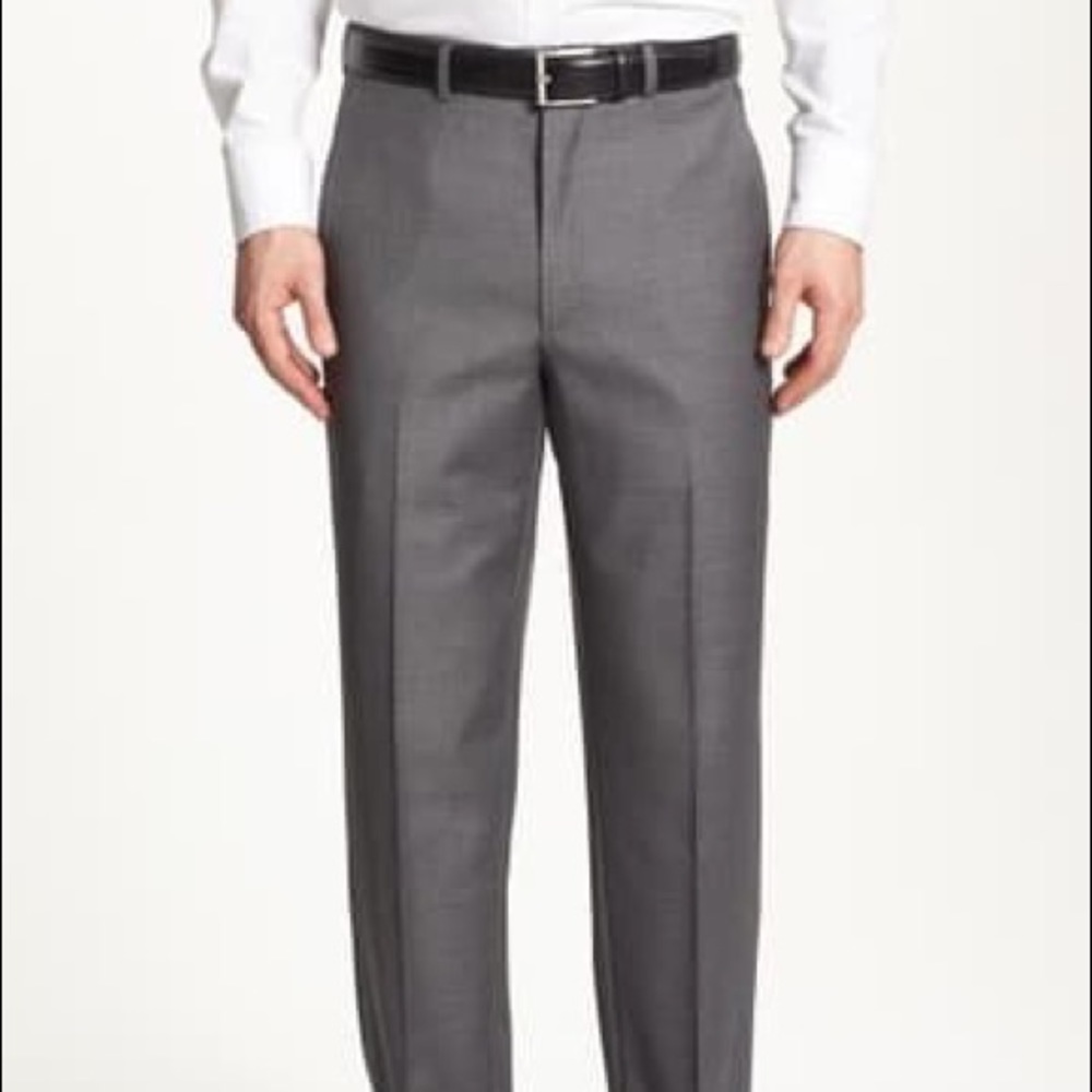 Santorelli Men’s Luxury Wool Dress Pants - Picture 1 of 6